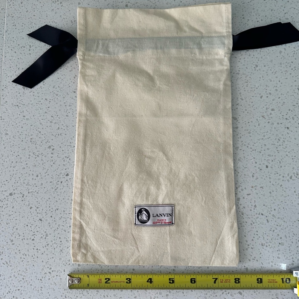 Lanvin Beige Bag with Black Ties